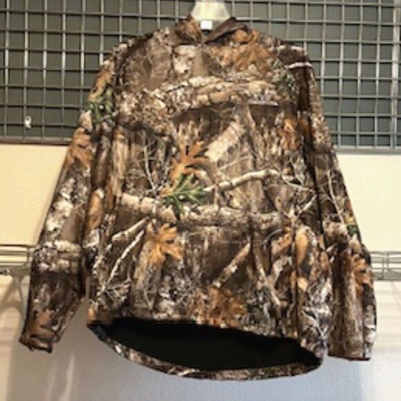 Camouflage Hunting Jacket . Size: 3XL {54-56} . w/ Hoodie . Mossy Oak - Picture 2 of 4